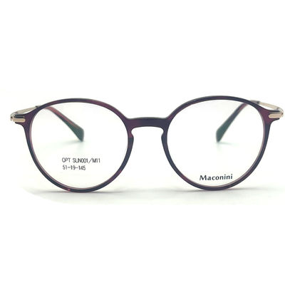 Goede prijs OPT SUN001 Acetaat optisch frame met hoge elasticiteit tempels trendy Ronde stijl Modieuze look online