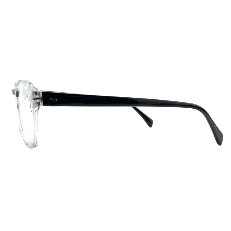 FP2616 Trendy Acetate Optical Frame Unisex Full Rim Ronde Op maat gemaakte kleur