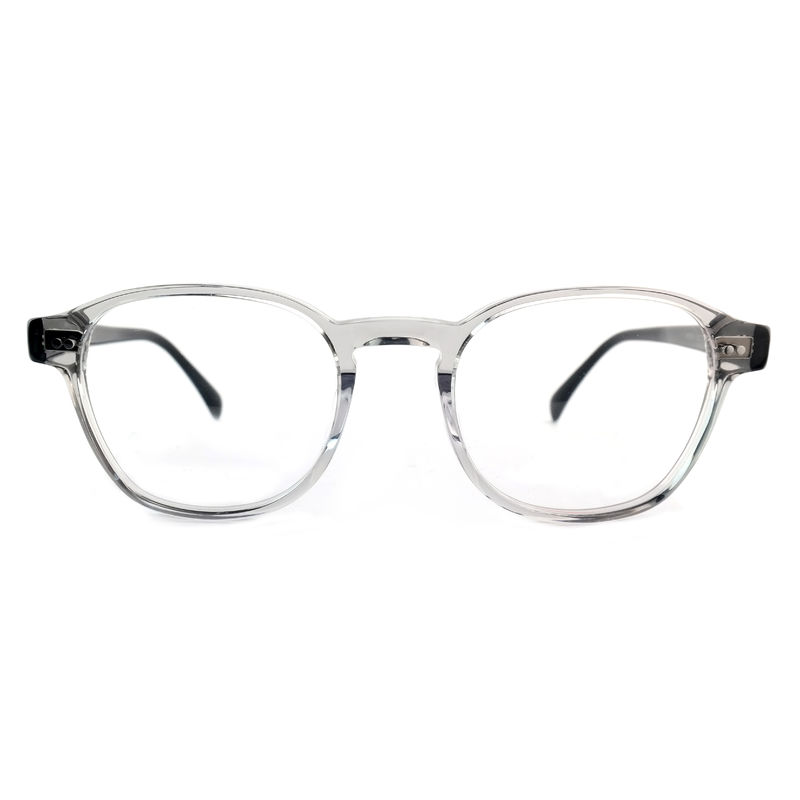 FP2616 Trendy Acetate Optical Frame Unisex Full Rim Ronde Op maat gemaakte kleur