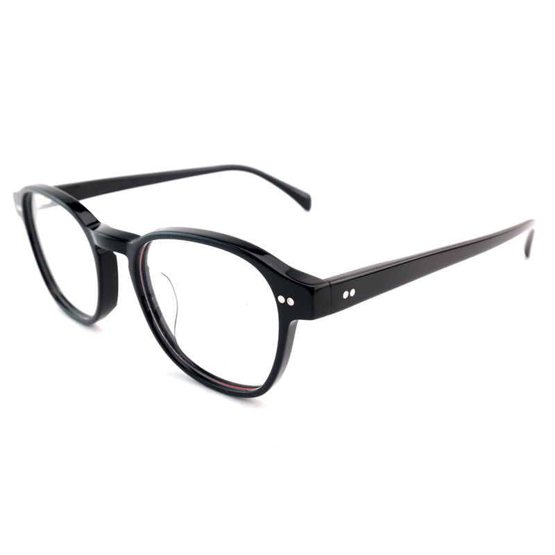 FP2616 Trendy Acetate Optical Frame Unisex Full Rim Ronde Op maat gemaakte kleur