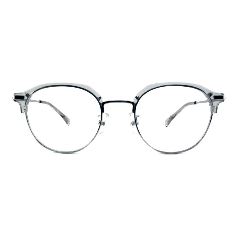 FP2713 Vintage ronde acetaat metalen bril Unisex lichtgewicht bril
