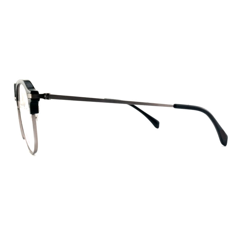 FP2713 Vintage ronde acetaat metalen bril Unisex lichtgewicht bril