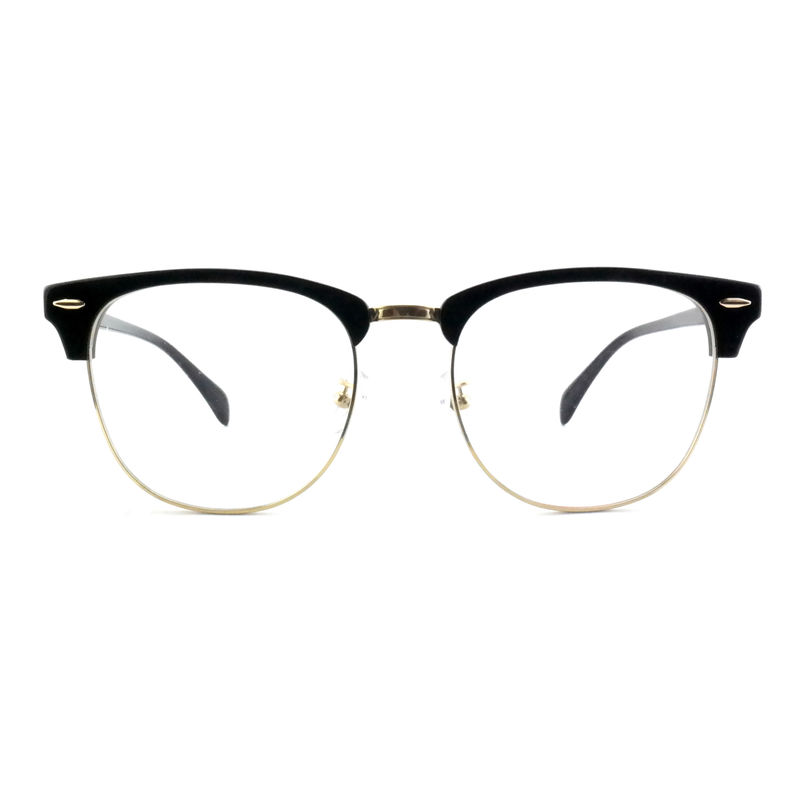 FP2648 Klassieke acetaat metalen bril Vintage vierkant Unisex frames Bril