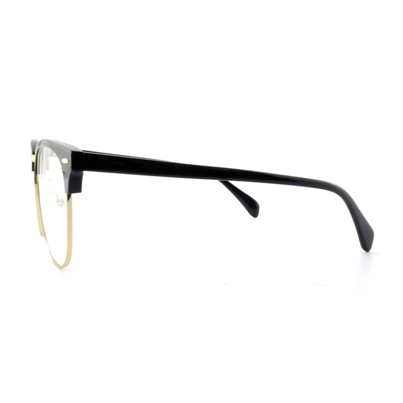 FP2648 Klassieke acetaat metalen bril Vintage vierkant Unisex frames Bril
