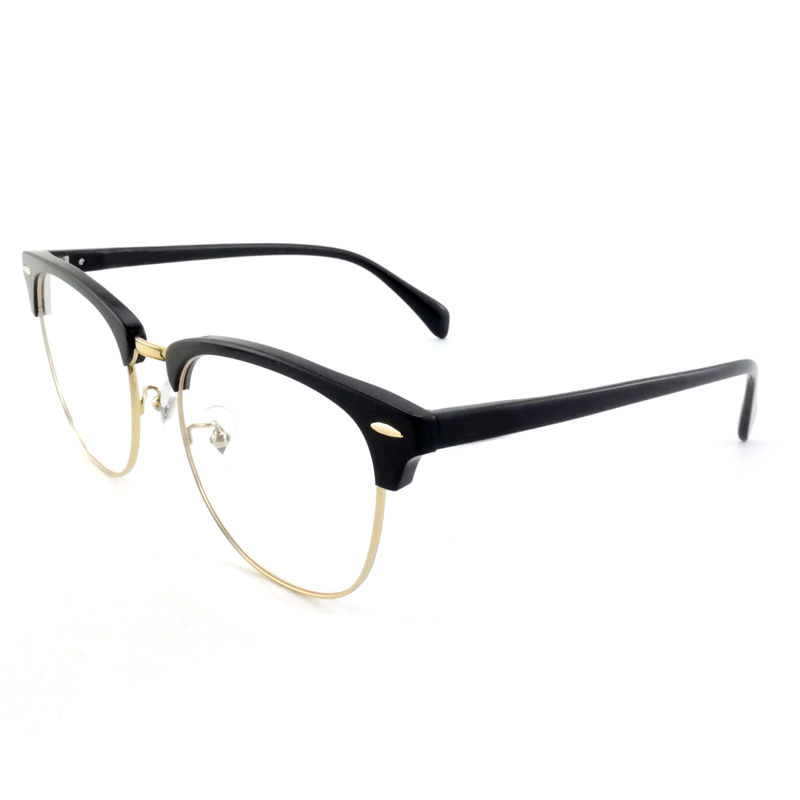 FP2648 Klassieke acetaat metalen bril Vintage vierkant Unisex frames Bril