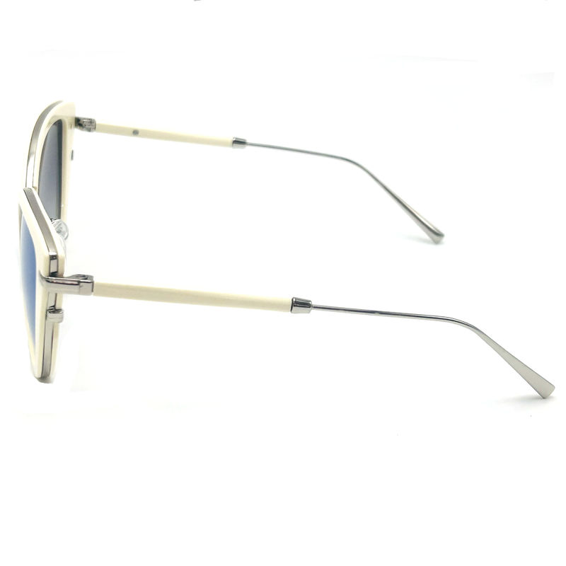 Premium Acetaat Metalen Zonnebrillen Mode Zonnebrillen Vlinder Oogvorm-model BS022,OEM & ODM FE
