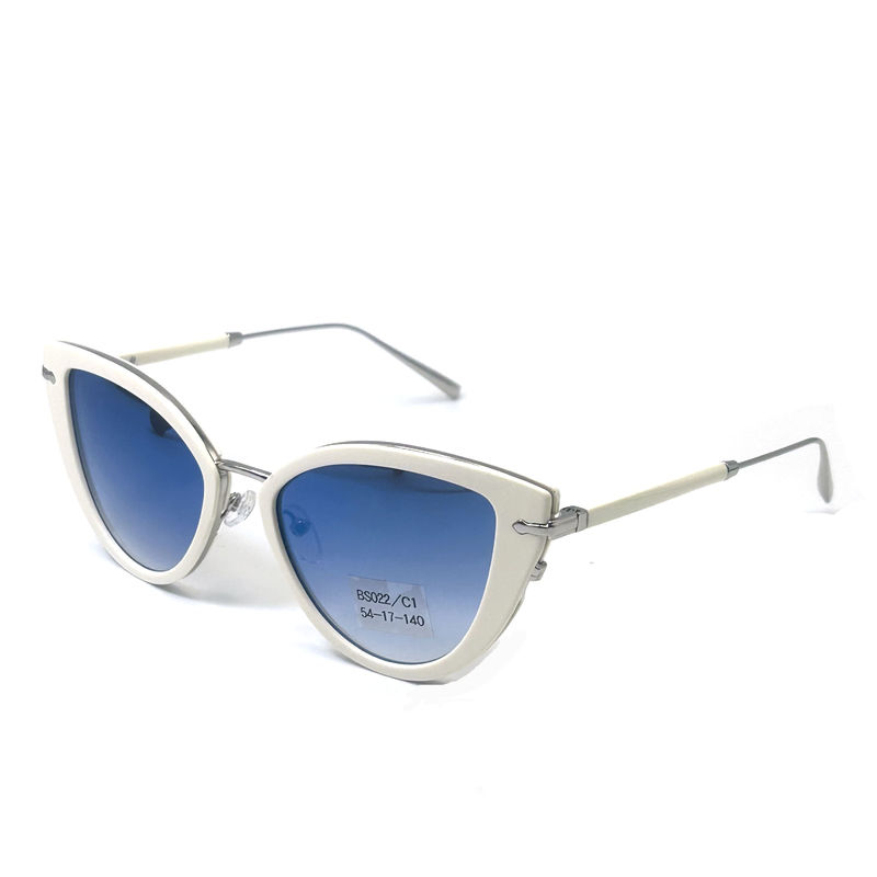 Premium Acetaat Metalen Zonnebrillen Mode Zonnebrillen Vlinder Oogvorm-model BS022,OEM & ODM FE