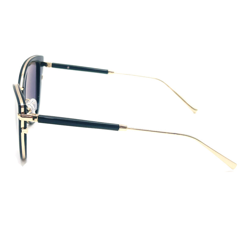 Premium Acetaat Metalen Zonnebrillen Mode Zonnebrillen Vlinder Oogvorm-model BS022,OEM & ODM FE