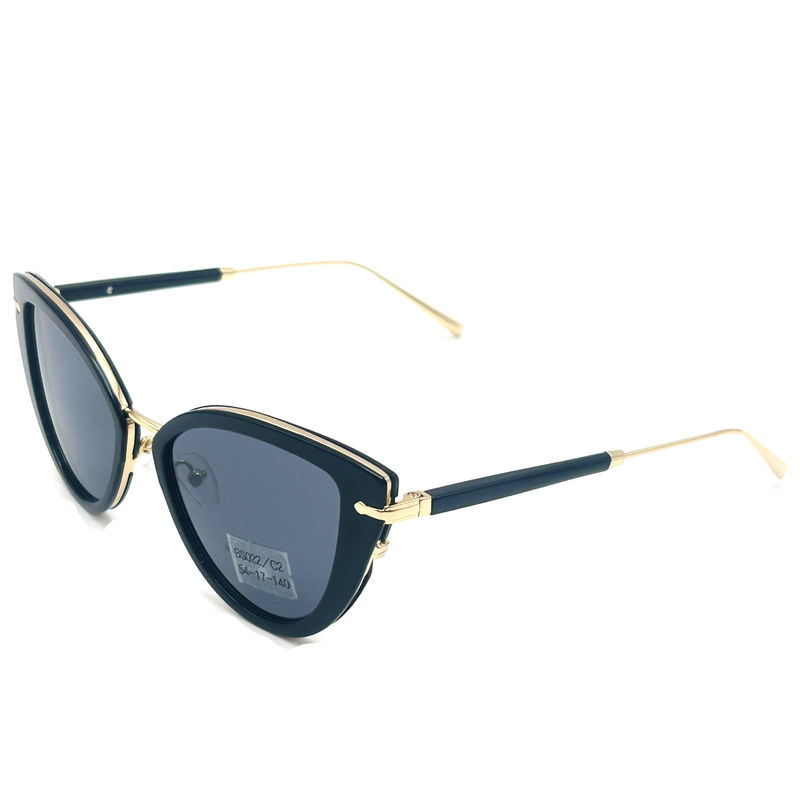 Premium Acetaat Metalen Zonnebrillen Mode Zonnebrillen Vlinder Oogvorm-model BS022,OEM & ODM FE