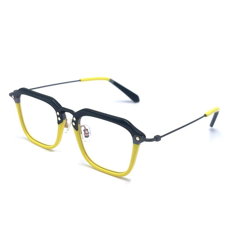 BD124 Op maat gemaakte frame kleur Acetaat metalen frames met 142mm tempel lengte