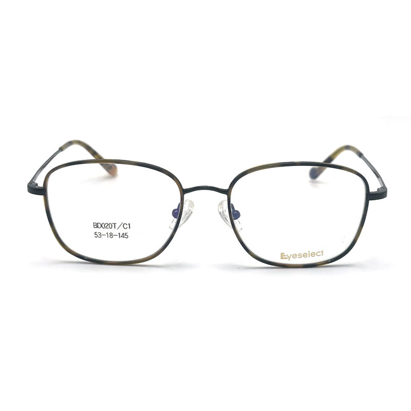 BD020T Vintage Style Vierkant Acetaat Metalen Frames voor een verfijnde look