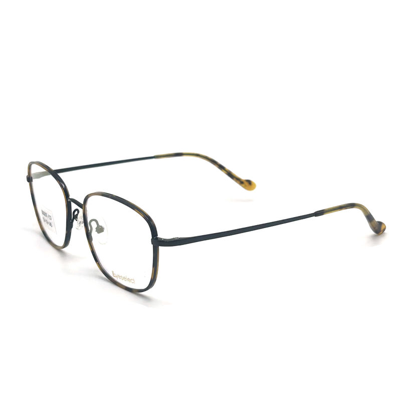 BD020T Vintage Style Vierkant Acetaat Metalen Frames voor een verfijnde look
