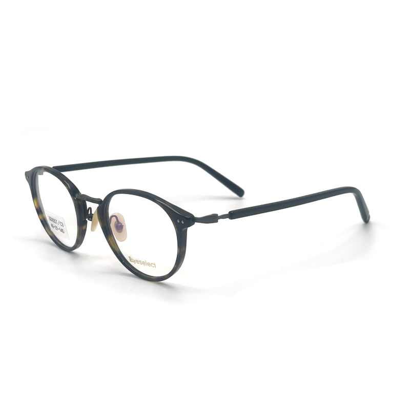 BD004T Vintage-achtige acetaatmetalen frames voor mannen - Modieus bril