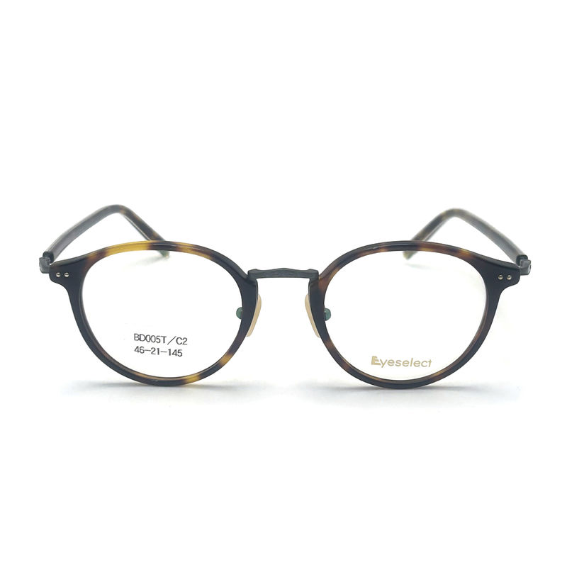 BD005T Vintage/Fashion Acetaat Metal Frames Stijlvol en trendy