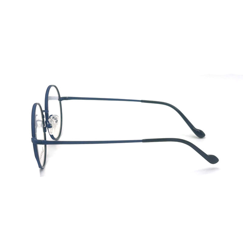 TD054 Ronde titanium frame met verstelbare neuskussens maat 52-19-145