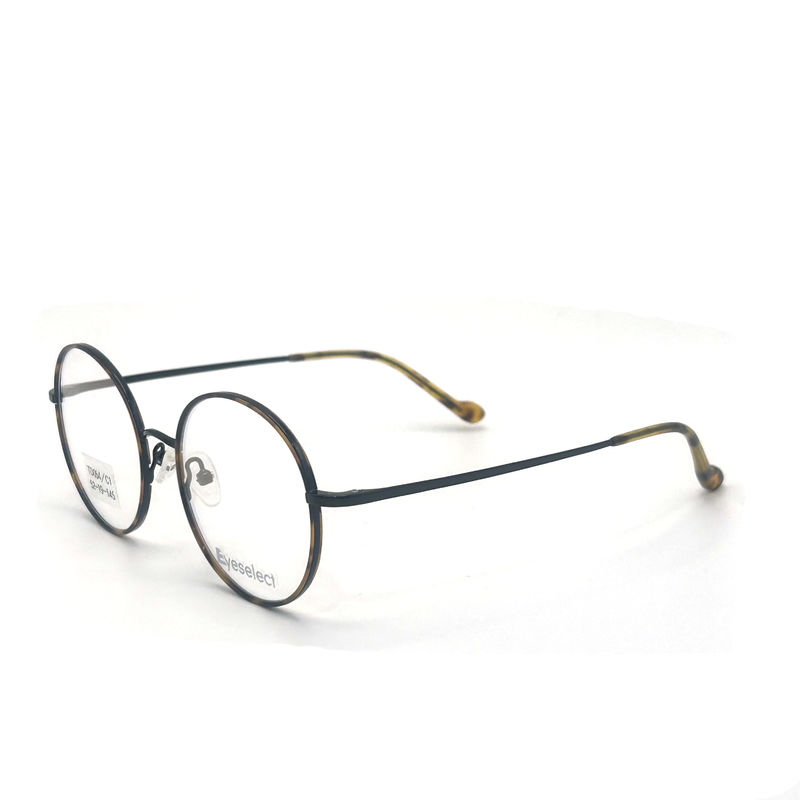 TD054 Ronde titanium frame met verstelbare neuskussens maat 52-19-145