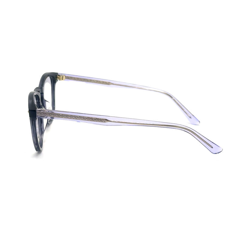 AD015 Ronde acetaat optische frame met aangepaste functies voor fashion forward looks