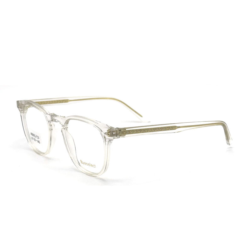 AD015 Ronde acetaat optische frame met aangepaste functies voor fashion forward looks