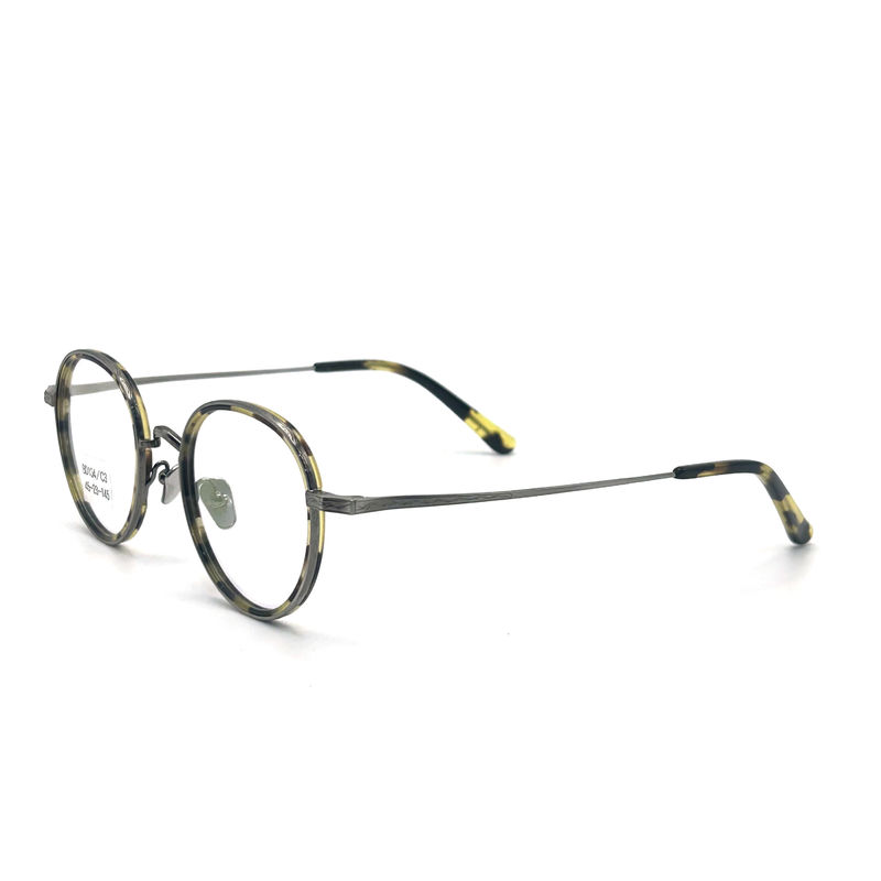 BD104 Vintage-Full-frame Acetaat metalen frames - Style Fashion Frame