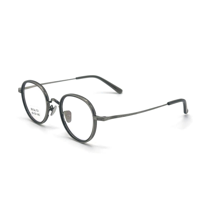 BD104 Vintage-Full-frame Acetaat metalen frames - Style Fashion Frame