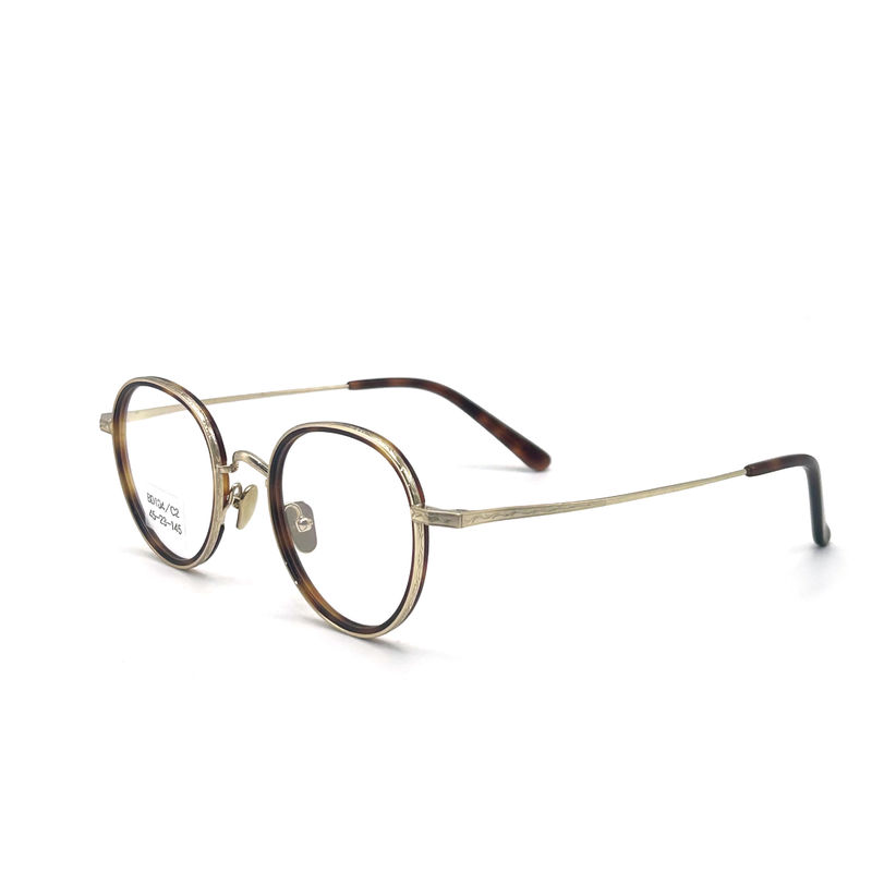 BD104 Vintage-Full-frame Acetaat metalen frames - Style Fashion Frame