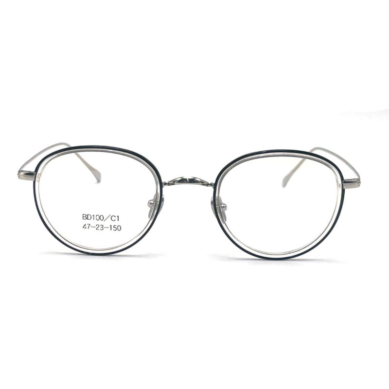 BD100 Modieuze acetaat metalen frames met aanpasbare kleuren voor zakelijke kopers
