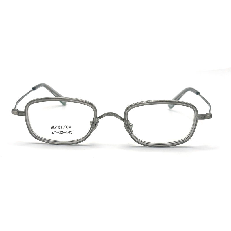 BD101 Aanpasbaar frame Kleur Acetaat metalen frames - rechthoekige vorm