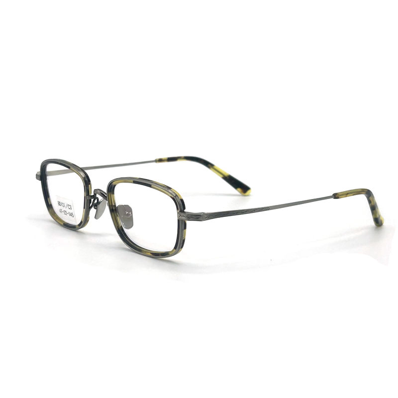 BD101 Aanpasbaar frame Kleur Acetaat metalen frames - rechthoekige vorm