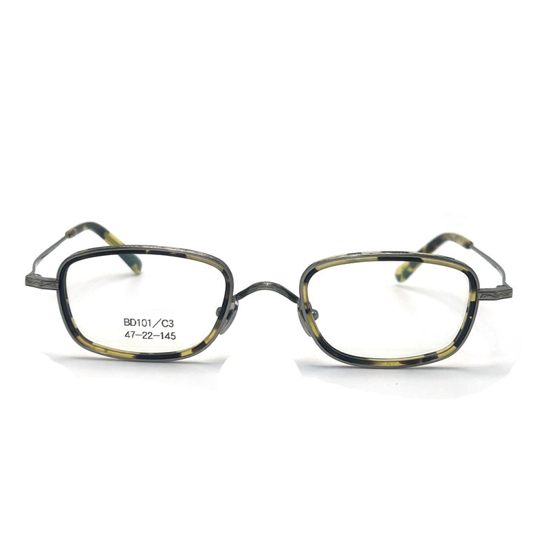 BD101 Aanpasbaar frame Kleur Acetaat metalen frames - rechthoekige vorm