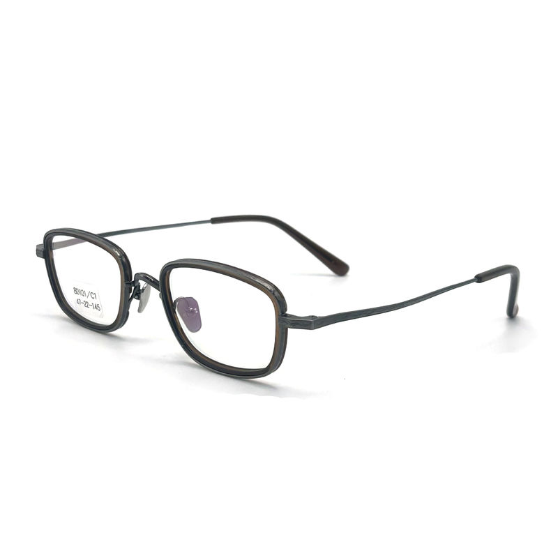 BD101 Aanpasbaar frame Kleur Acetaat metalen frames - rechthoekige vorm