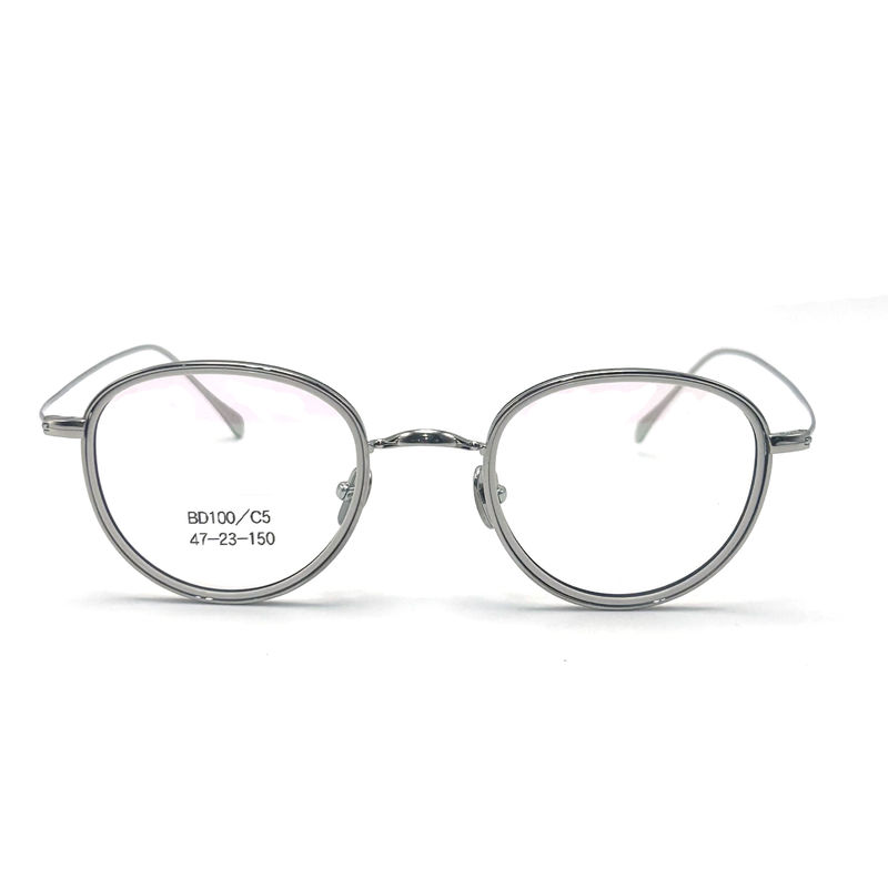 BD100 Modieuze acetaat metalen frames met aanpasbare kleuren voor zakelijke kopers
