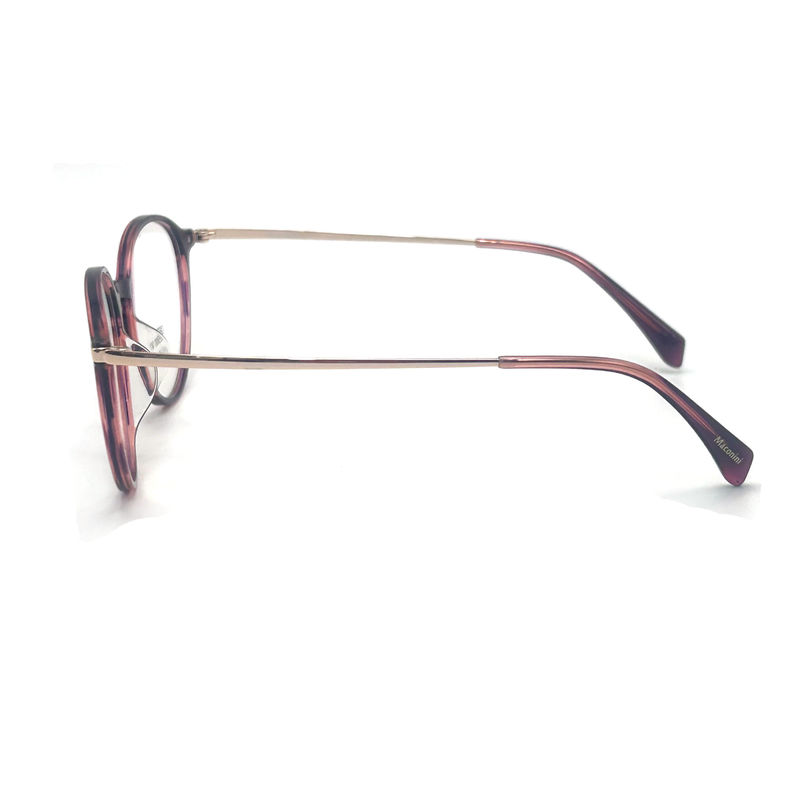 OPT SUN001 Acetaat optisch frame met hoge elasticiteit tempels trendy Ronde stijl Modieuze look