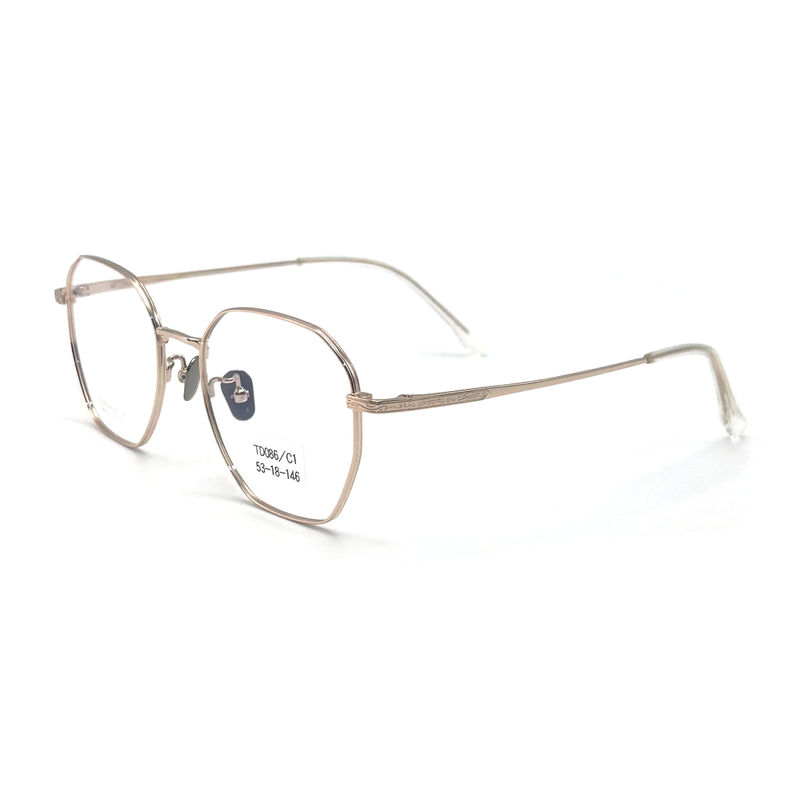 TD086 Titanium-optische frames met antireflectieve coating en flexibele scharnieren - perfect voor dagelijks gebruik