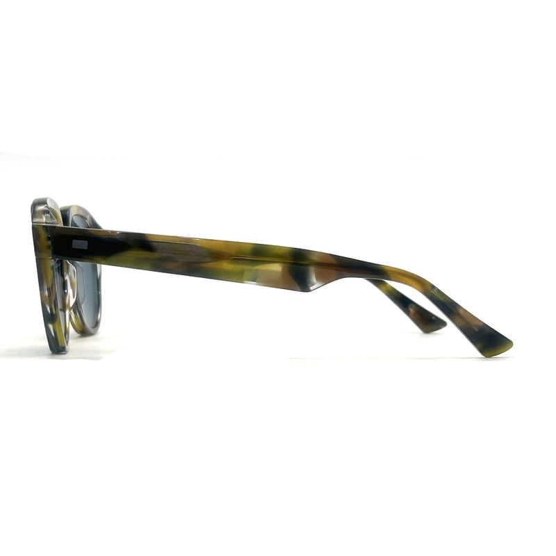 AS081 CR 39 Lensmateriaal Acetaat frame Zonnebrillen voor piloten en oogvorm