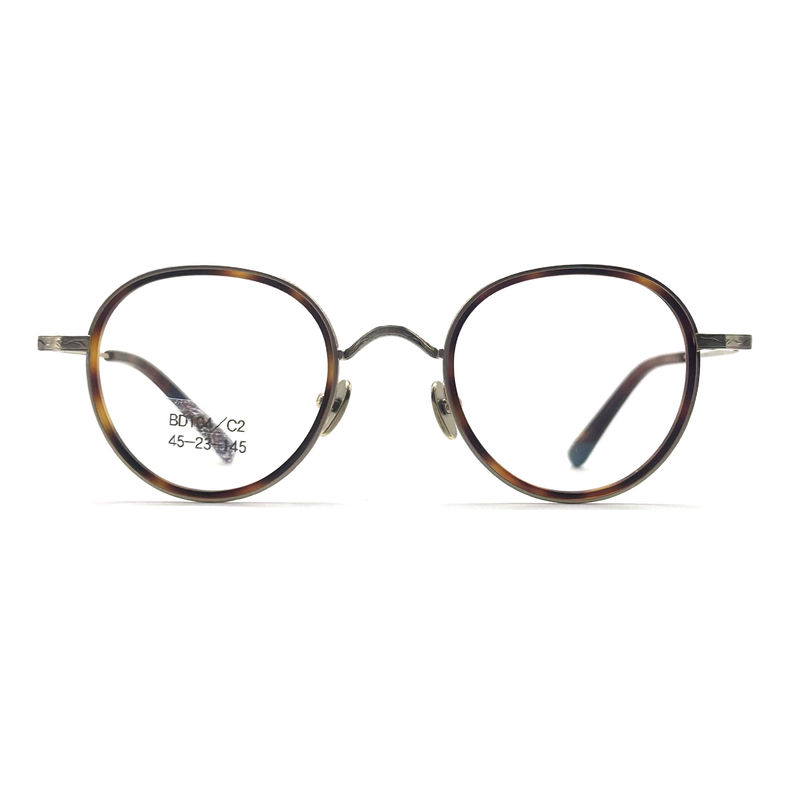 BD104 Vintage-Full-frame Acetaat metalen frames - Style Fashion Frame