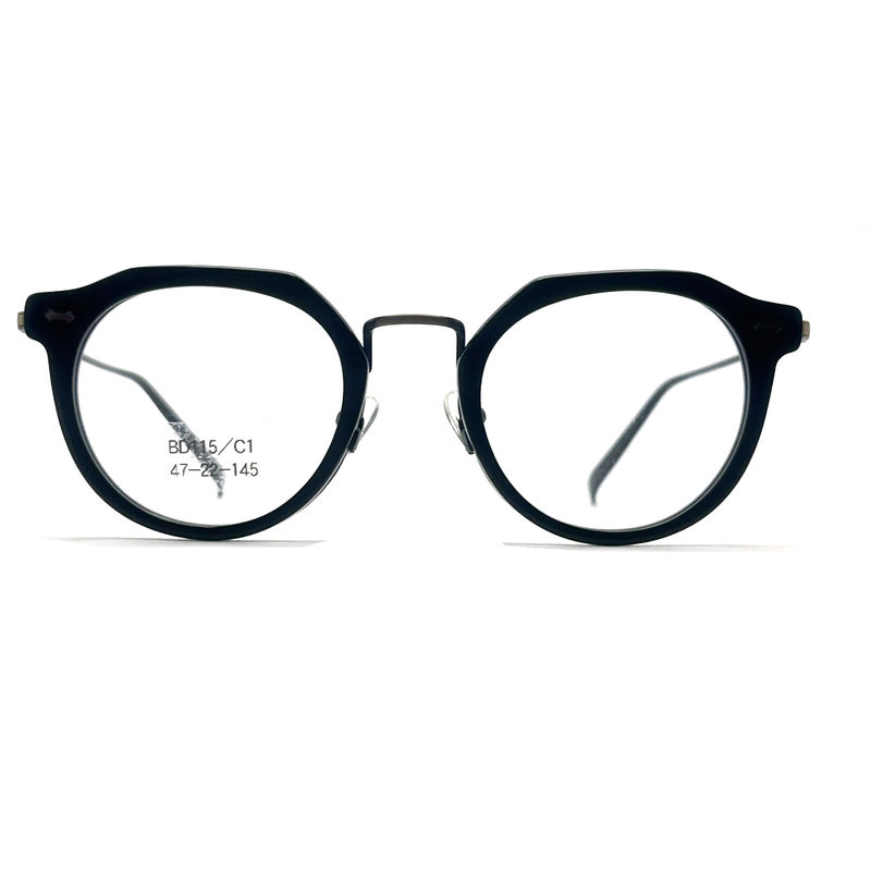BD115 Custom Color Vierkant Acetaat Metalen Frames - Vierkant Ontwerp Vibrante Kleuren