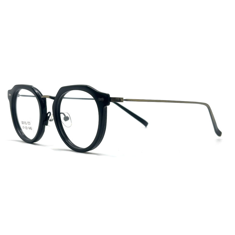 BD115 Custom Color Vierkant Acetaat Metalen Frames - Vierkant Ontwerp Vibrante Kleuren