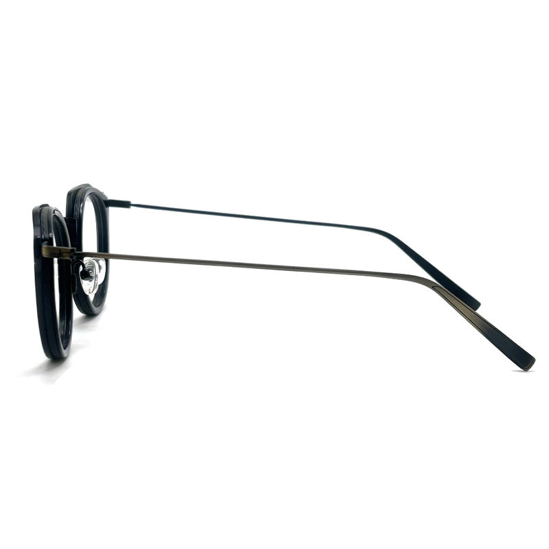 BD115 Custom Color Vierkant Acetaat Metalen Frames - Vierkant Ontwerp Vibrante Kleuren