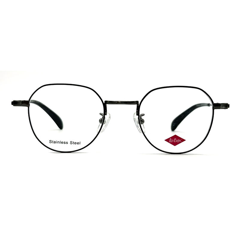 FM3222 Vierkant Unisex Optisch metalen frame van roestvrij staal Grootte 46-21-142