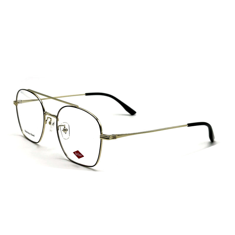 FM7112 Vierkant Unisex optisch metalen frame roestvrij staal Grootte 53-20-145