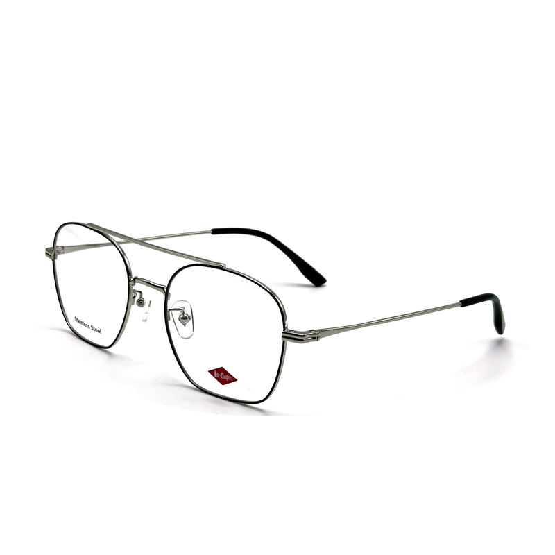 FM7112 Vierkant Unisex optisch metalen frame roestvrij staal Grootte 53-20-145