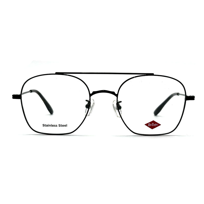 FM7112 Vierkant Unisex optisch metalen frame roestvrij staal Grootte 53-20-145