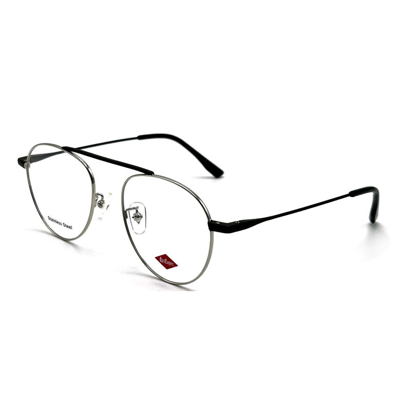 FM7115 Optische metalen frames van roestvrij staal voor vrouwen met een ronde vorm 50-19-142