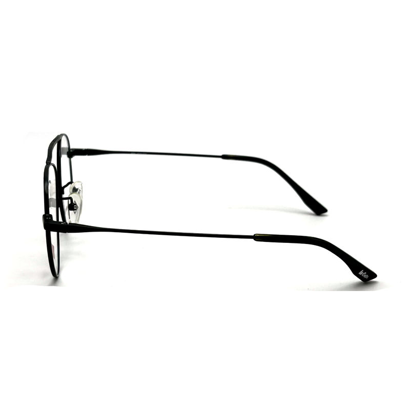 FM7115 Optische metalen frames van roestvrij staal voor vrouwen met een ronde vorm 50-19-142