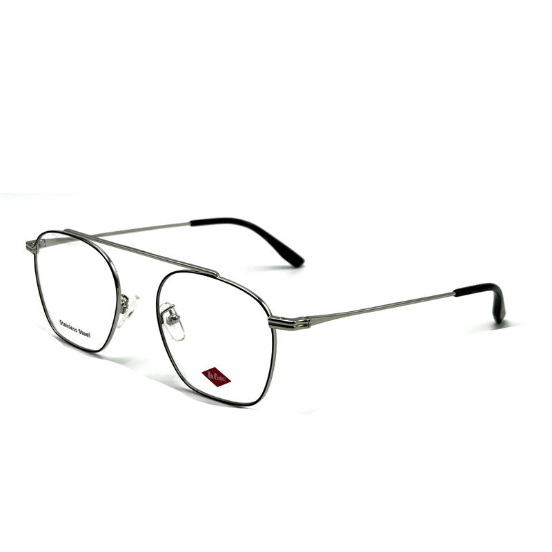 FM7115 Optische metalen frames van roestvrij staal voor vrouwen met een ronde vorm 50-19-142