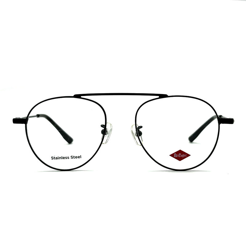 FM7115 Optische metalen frames van roestvrij staal voor vrouwen met een ronde vorm 50-19-142