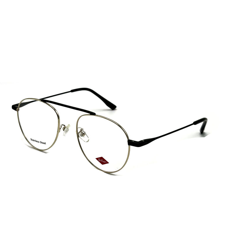 FM7115 Optische metalen frames van roestvrij staal voor vrouwen met een ronde vorm 50-19-142
