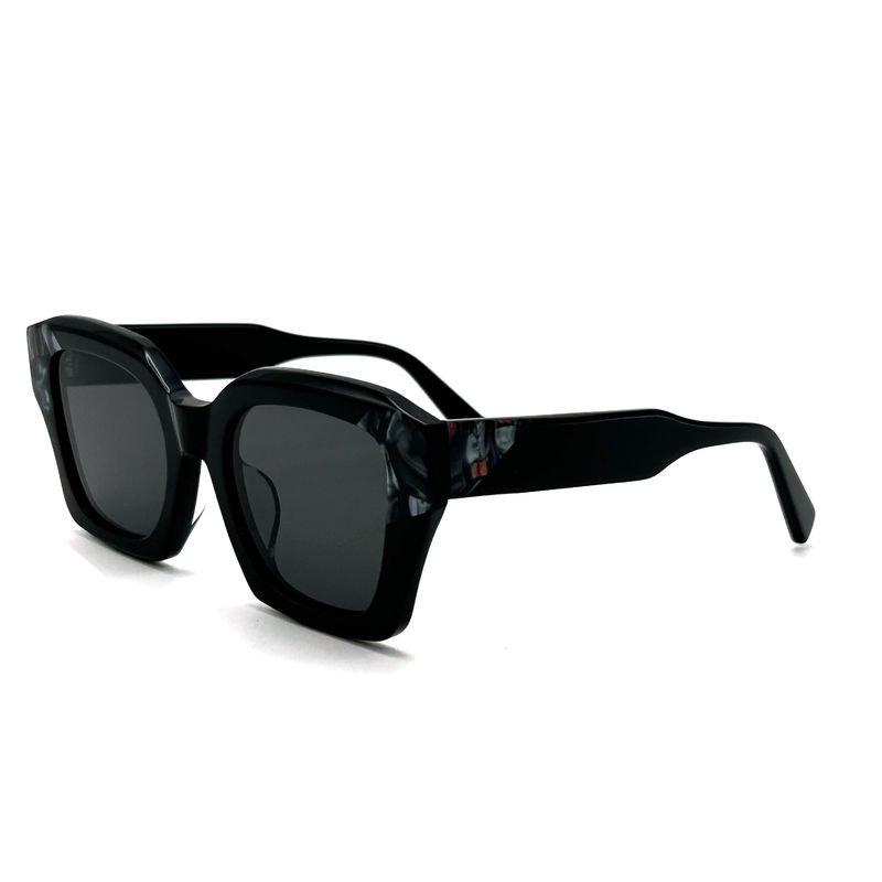 AS097 Zonnebrillen met acetaatframe met CR 39-lenzen Vrouwen Oogvorm UV-beschermde zonnebrillen