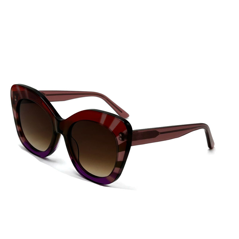Vierkant oog Acetaat frame zonnebrillen voor vrouwen 100% UV-bescherming-model AS104,Zonnebrillen OEM Factory
