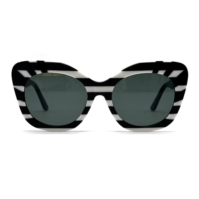 Vierkant oog Acetaat frame zonnebrillen voor vrouwen 100% UV-bescherming-model AS104,Zonnebrillen OEM Factory